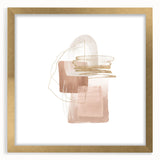 Geometric minimalist abstract wall art – soft neutral canvas print