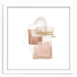 Geometric minimalist abstract wall art – soft neutral canvas print