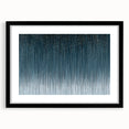 Large Modern Art Piece - Dark Blue & Gold Abstract Print