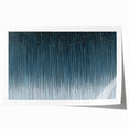 Large Modern Art Piece - Dark Blue & Gold Abstract Print