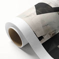Modern Black and White Geometric Wall Art - Abstract Canvas