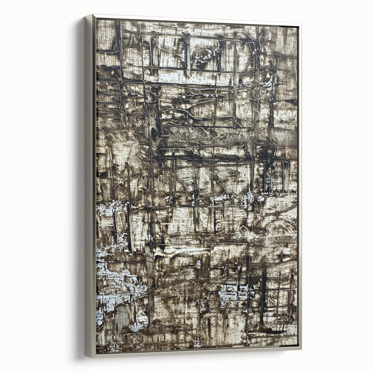 Earthen Harmony Abstracts - Earth Tone Art with Textured Layers