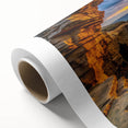 Golden Seaside Cliffs – Fine Art Photography Ocean Sunset Print