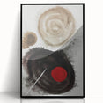 Minimal Ink Swirl Balance – Large Abstract Wall Decor for Calm Spaces