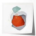 Abstract geometric framed art – bold minimalist wall decor print