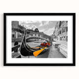 Cityscape Photography Prints – Vibrant Venice Gondola Wall Art