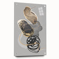 Luxury Abstract Wall Art Collection – Black, Gold & Gray Triptych