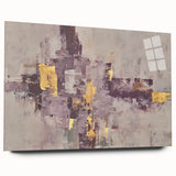 Earthen Harmony Abstracts - Neutral Abstract Prints with Gold Detail
