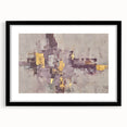 Earthen Harmony Abstracts - Neutral Abstract Prints with Gold Detail