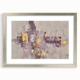 Earthen Harmony Abstracts - Neutral Abstract Prints with Gold Detail