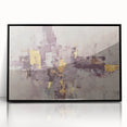 Earthen Harmony Abstracts - Neutral Abstract Prints with Gold Detail