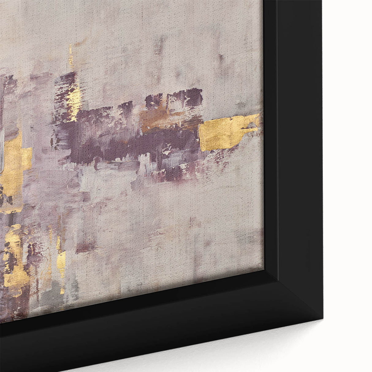 Earthen Harmony Abstracts - Neutral Abstract Prints with Gold Detail