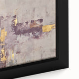 Earthen Harmony Abstracts - Neutral Abstract Prints with Gold Detail