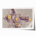 Earthen Harmony Abstracts - Neutral Abstract Prints with Gold Detail