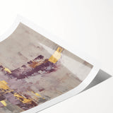 Earthen Harmony Abstracts - Neutral Abstract Prints with Gold Detail
