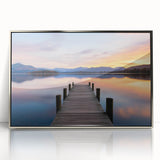 Tranquil Lake Sunset – Fine Art Photography Print for Serene Spaces