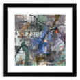 Contemporary Abstract Art – Moody Blue & Green Industrial Painting