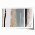 Textured Acrylic Wall Art – Gray Blue and Neutral Vertical Layers