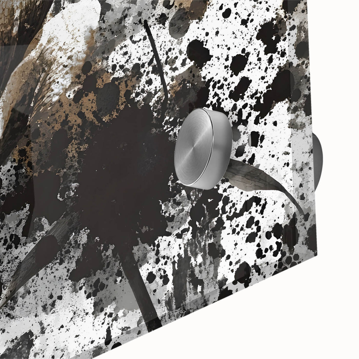 Earthen Harmony Abstracts - Neutral Abstract Prints with Floral Style