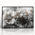 Earthen Harmony Abstracts - Neutral Abstract Prints with Floral Style