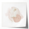 Contemporary minimalist wall art – soft beige and gold abstract print