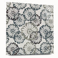 Contemporary Framed Abstract Art – Muted Floral Texture Print