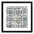 Contemporary Framed Abstract Art – Muted Floral Texture Print
