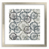 Contemporary Framed Abstract Art – Muted Floral Texture Print