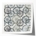 Contemporary Framed Abstract Art – Muted Floral Texture Print