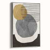 Modern Geometric Abstract Wall Art - Minimalist Canvas Print