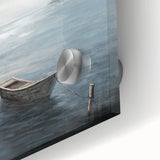 Tranquil Nature Canvas Prints – Serene Boat on Calm Waters