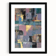 Faded Grid Luxe – Contemporary Abstract Art Piece with Gold Accents