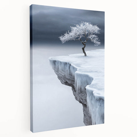 Frozen Serenity – Fine Art Photography of an Icy Cliff