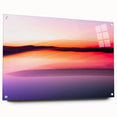 Minimalist Coastal Landscape Art – Blurred Sunset Over Water