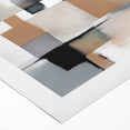 Modern Art Prints - Beige and Gray Geometric Abstract Canvas