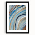Sweeping Motion Blues – Modern Abstract Canvas Prints in Earth Tones