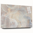 Timeless Textures Abstract Wall Art – Soft Beige and White Swirls