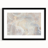 Timeless Textures Abstract Wall Art – Soft Beige and White Swirls