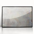 Timeless Textures Abstract Wall Art – Soft Beige and White Swirls