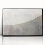 Timeless Textures Abstract Wall Art – Soft Beige and White Swirls