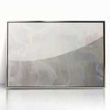 Timeless Textures Abstract Wall Art – Soft Beige and White Swirls