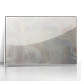 Timeless Textures Abstract Wall Art – Soft Beige and White Swirls
