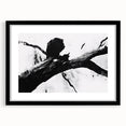 Bold Black and White Abstract Wall Art - Organic Expression Canvas