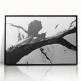 Bold Black and White Abstract Wall Art - Organic Expression Canvas