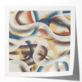 Ribbon Flow Elegance – Modern Abstract Canvas Prints for Interiors