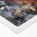 Earthen Harmony Abstracts – Moody Blue and Brown Modern Wall Art
