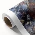 Earthen Harmony Abstracts – Moody Blue and Brown Modern Wall Art
