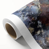 Earthen Harmony Abstracts – Moody Blue and Brown Modern Wall Art