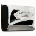 Large Abstract Wall Art – Monochrome Modern Painting in Gray & White