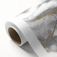 Textured Acrylic Wall Art – Silver, Gray, and Gold Marble Effect